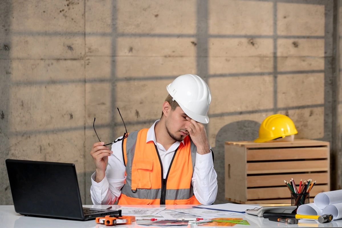 Portal da Produtividade - Trabalhador cansado e exausto